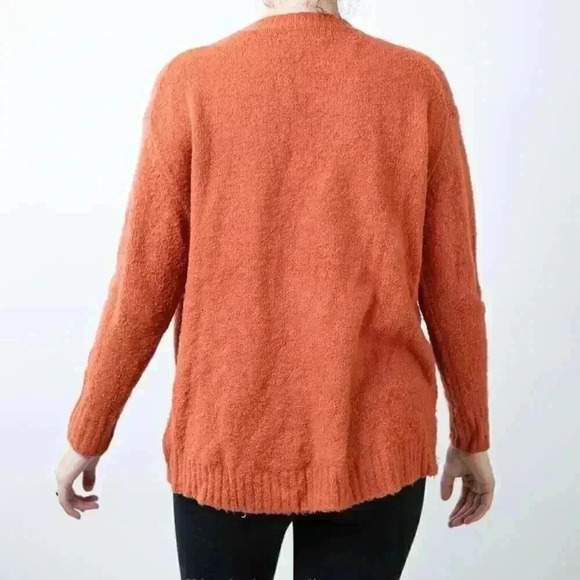 Philosophy Burnt Orange Soft Fuzzy Crewneck Sweater - M - Picture 3 of 4